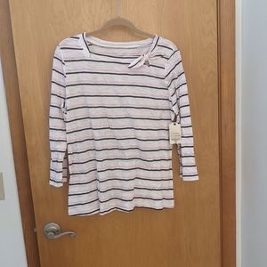 St John's Bay 3/4 sleeve shirt